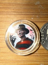 Freddy Krueger   1  Silver Gram .999 Fine Pure Silver Bullion Colorized Gram