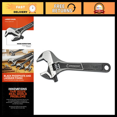 8'' Wide Jaw Adjustable Wrench - Multi-Function Tool for Plumbing & Repairs