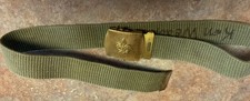 Boy Scout belt with brass buckle 29 inches used