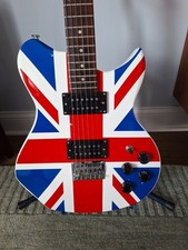Washburn Lyon Union Jack electric guitar - Def Leppard model