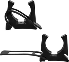 Black Rubber Spring Clamp Oar & Pole Holders with Rubber Strap, Marine Spring Cl