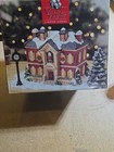 Christmas Village Square Mervyns Lighted School Building With Light,  1995. — photo 3