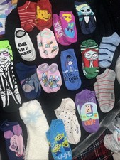 Women  s Disney Socks, Lot Of 18, Sz 7-10 Toy Story, Winnie Pooh, Stitch,  More