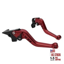 Short Brake Clutch Handle Lever Replacement for Yamaha MT07 FZ07 14-25 / Red