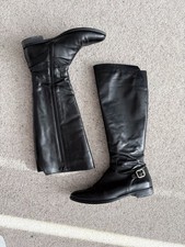 Russell and Bromley Black Leather Boots Size 39/6