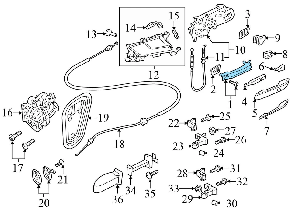AUDI S5 SPORTBACK 2018-2024 - Manija de puerta exterior derecha 8W0837206 Foto 4 de 4