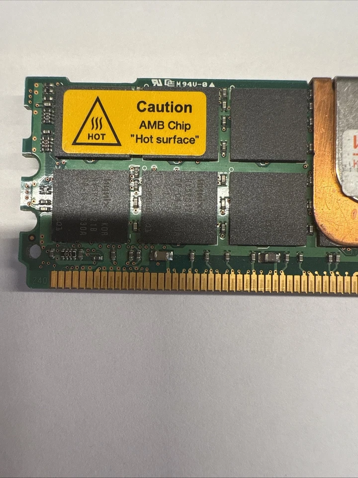 hynix 2GB 2Rx4 PC2-4200F-444-11 KOREA 01HYMP525B72BP4N2-C4 AB-A 0631 - Image 3 of 4