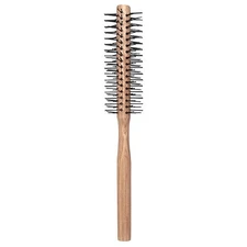 Small Round Brush Wooden Roller Comb for Blow Drying and Styling Curly Hair a...