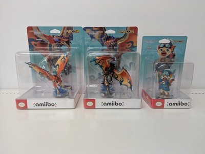 Nintendo Amiibo Monster Hunter Stories 3 Rathalos Rathalos V Rudy Set of 3 New