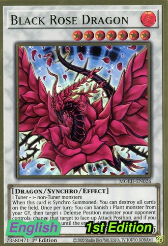 Black Rose Dragon MGED-EN026 YuGiOh Maximum Gold: El Dorado card