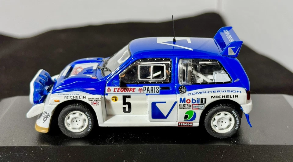 MG METRO 6R4 COMPUTERVISION #5 T.POND-R.ARTHUR RALLYE MONTECARLO 1986 IXO 1:43 - Immagine 3 di 4