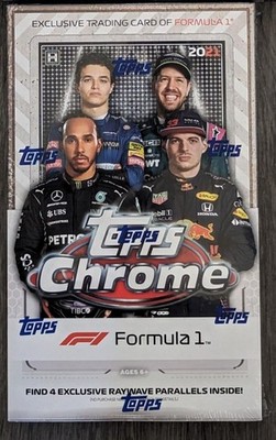 2021 Topps Chrome Formula 1 Racing Factory Sealed Hobby Lite Box 16 Packs!