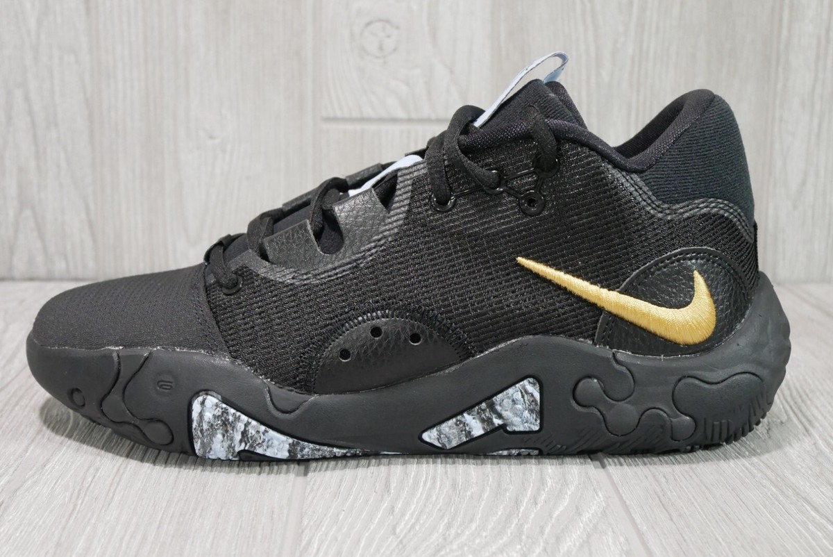 New Nike PG 6 'Black Metallic Gold' Men's Shoes Size DC1974
