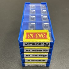 50 pieces APKT1604PDFR-MA3 N01 Carbide milling insert for aluminum R0.8