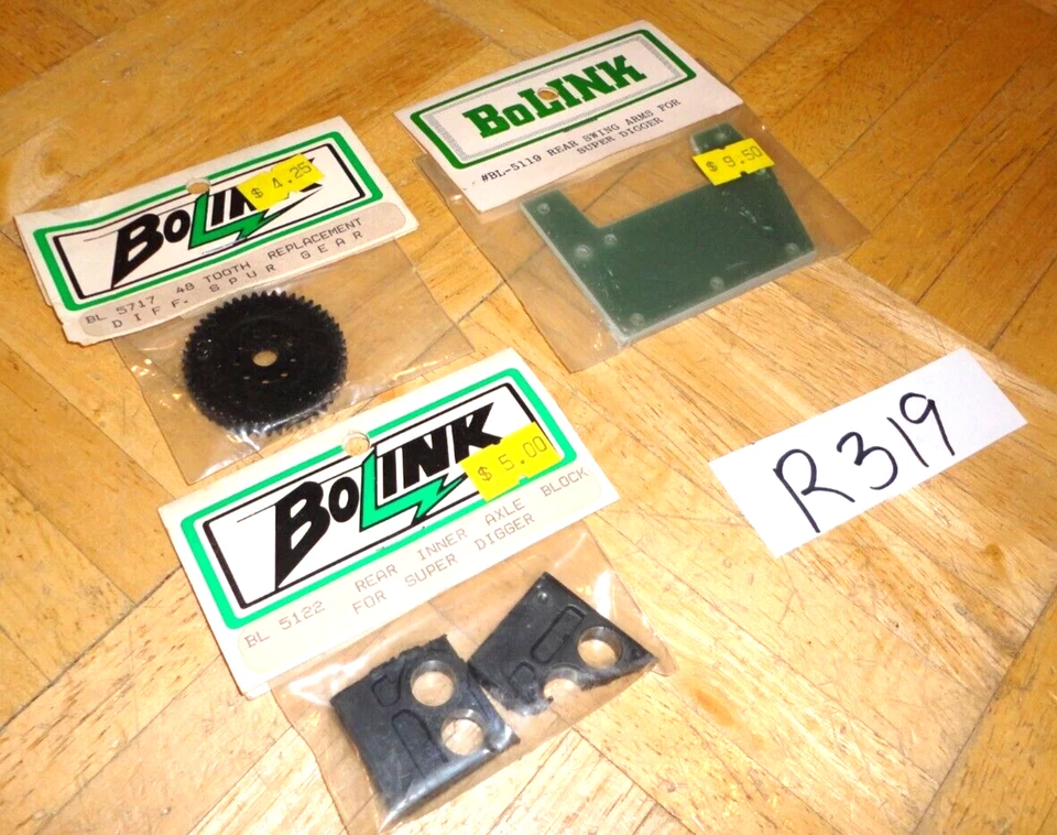 RC BOLINK VINTAGE 3 NEW PACKAGES 2 FOR SUPER DIGGER AND A 48 TOOTH SPUR GEAR - Image 4 of 4
