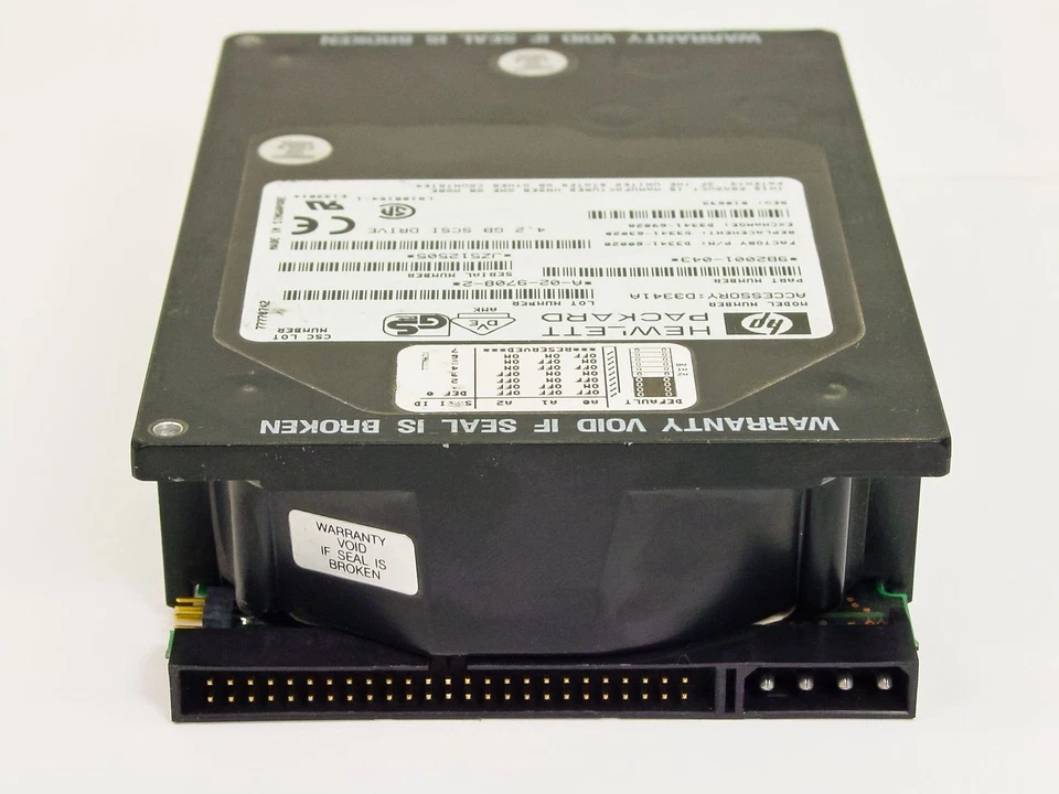 HP D3341-60020 Hewlett Packard 4.2GB HH SCSI Hard Drive P/N: 9B2001-043 - Image 4 of 4