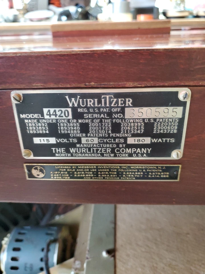 Órgano electrostático Wurlitzer 4420 vintage RARO Foto 3 de 4