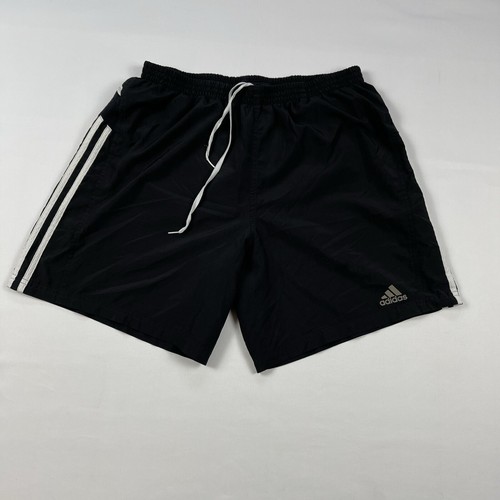 Adidas Climalite Response Black lined Athletic Shorts Drawstring Men’s Size: L