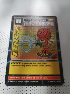 Power Blast Blitz Digimon Card 1st Edition Englisch St-52