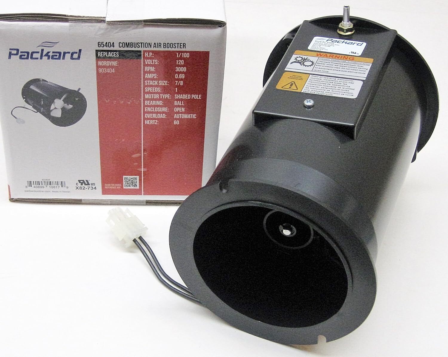 903404 Draft Inducer Furnace Fan Motor – Replacement For Nordyne, Intertherm, Miller, Gibson – 120V 3100 RPM