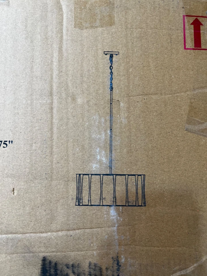 Lámpara de araña de tambor Capital Lighting 344641 Bodie 4 luces 25" W - níquel Foto 2 de 4