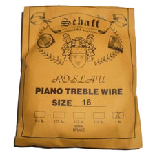 Piano Music Wire Roslau Treble 1 Lb. Coil Size 16 .037" Finest Grade Steel