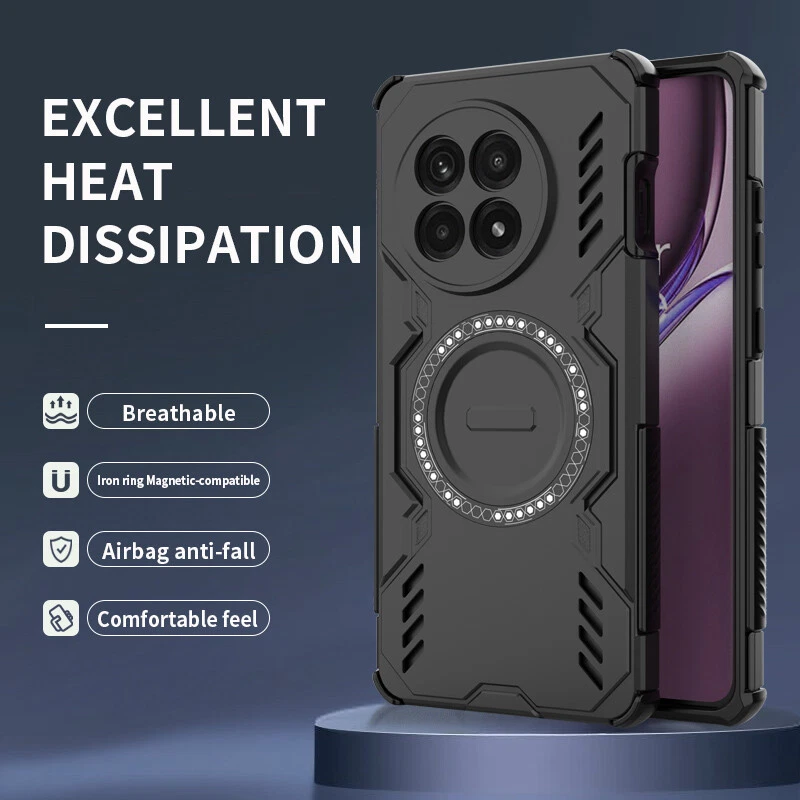 For OnePlus 13R, Hybrid Armor Wireless Magnetic Charging Dual Layer Case Cover - Image 2 of 4