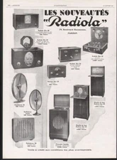 1929 RADIOLA ELECTRIC MUSIC DANCE DECO MODERN RECEIVER TUNER SPEAKER 20702