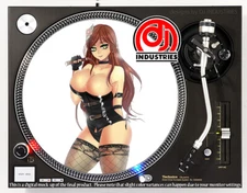 Anime Sexy Girl Lisa - 7"-12" DJ slipmat for  turntable record player 