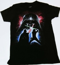 Vintage Retro We Love Fine Star Wars Darth Vader Han Solo duel T-shirt Small  5