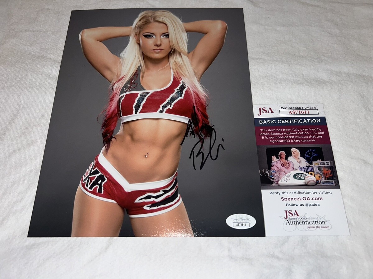 Alexa Bliss Signed 8x10 Photo WWE Diva Superstar JSA Auth
