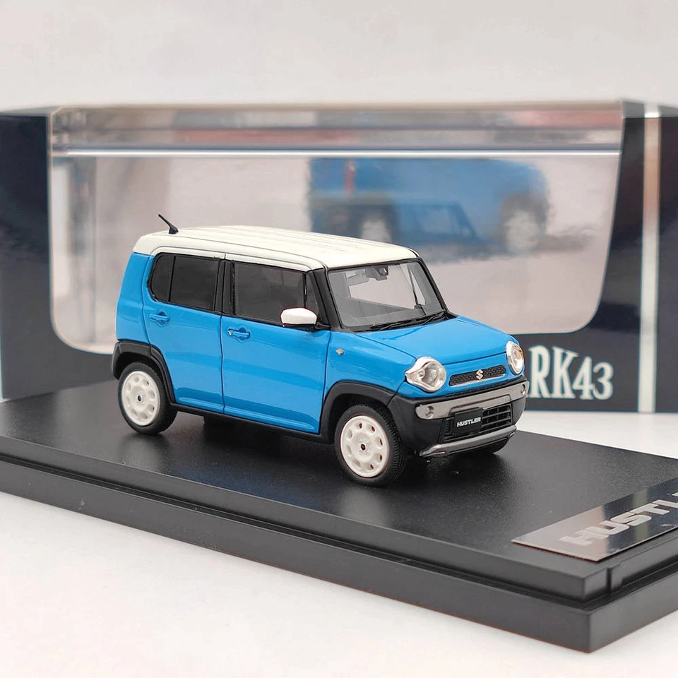 Mark43 1/43 Suzuki Hustler G Blue PM4388GBL Resin Model Car Limited Collection - Image 2 of 4