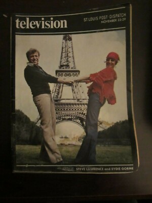 St Louis Post Dispatch TV Guide November 1975 Steve Lawrence Eydie Gorme