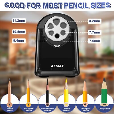 AFMAT Fully Automatic Pencil Sharpener, Ring Point Robust Electric - View #3