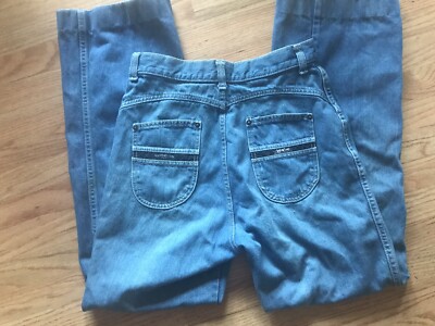 Vintage 70s Levi's 544 Womens Jeans 28 Black Denim Pocket Script RARE | eBay