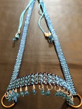 Araber Showhalfter ,Pferdeschmuck Türkis Blau  , Pferd, Zubehör, Schmuckhalfter