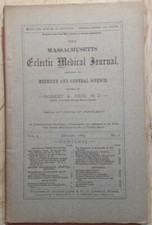 January 1883 Massachusetts Eclectic Medical Journal Medicine and General Science
