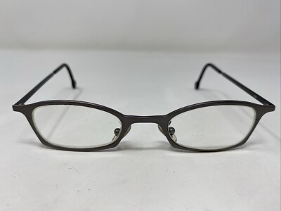 LA Eyeworks Italy TUNA JO 409 Dark Gunmetal Full Rim Eyeglasses Frame YG33
