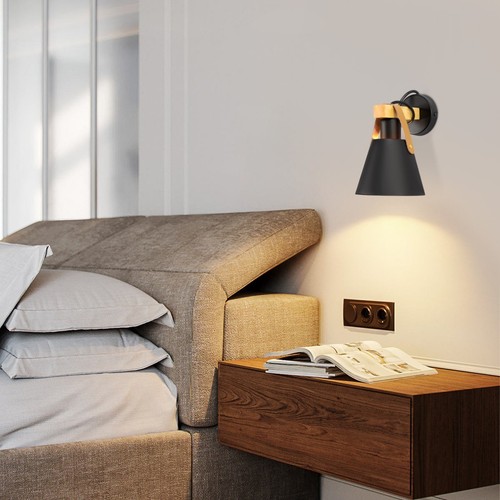 Wandlampe E27 Wandleuchte Innenlampe Flur Bettlampe Wandlicht Strahler Leuchte - Bild 5 von 16