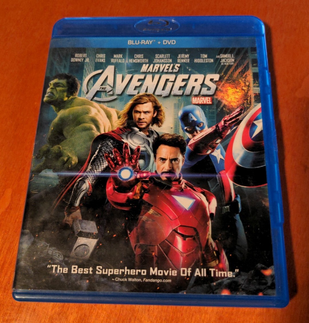The Avengers Blu-ray Robert Downey Chris Evans Mark Ruffalo
