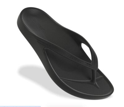 Lightfeet Unisex Arch Support Thongs (Black) SAVE $$$