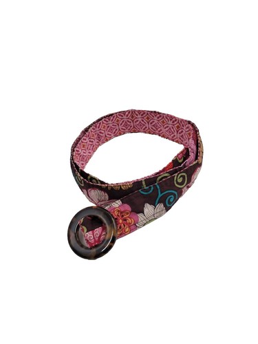 Vera Bradley Womens Multicolor Fabric Belt With Tortoise  display picture 2