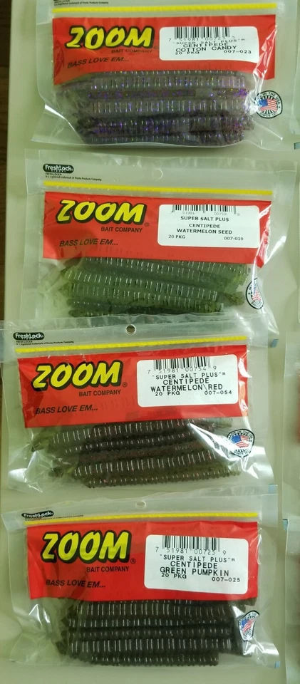 Paquete Big Zoom Bait Worm - Ciempiés, Varios Gusanos, un Monstruo y Más! Foto 3 de 4