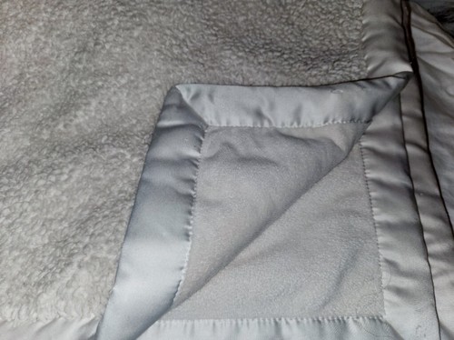 Babies R Us Minky Lovey Blanket Cream Off White Nylon Trim - Picture 16 of 16