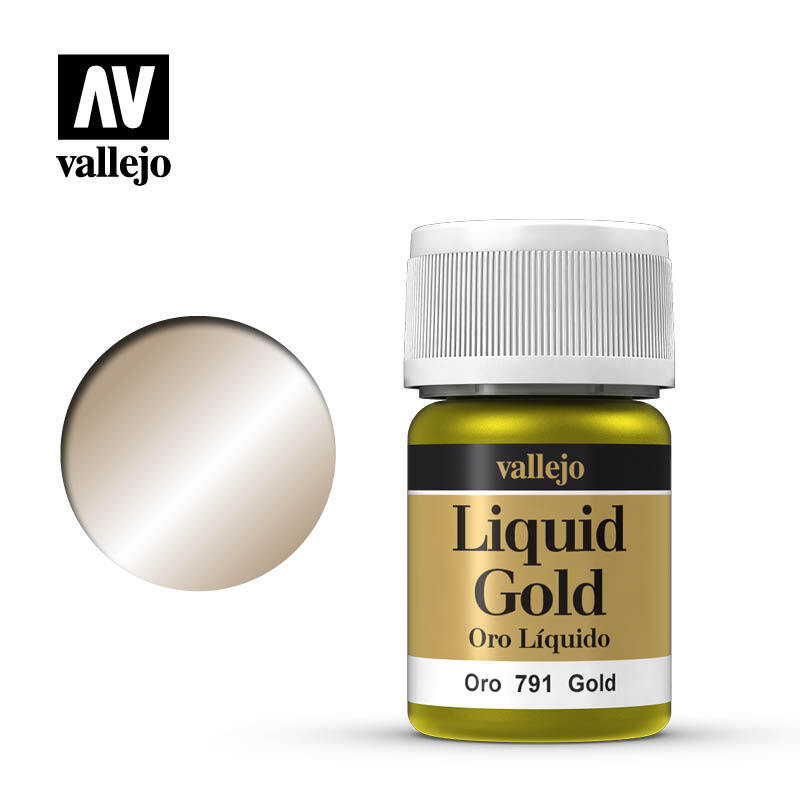 Vallejo MODEL COLOR Acrylic Paint Colore Acrilico 70791 Liquid Gold Alcohol