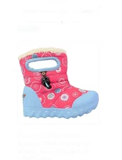 Bogs BMoc Bullseye Pink Waterproof Lined Boots Size US 5/EURO 21