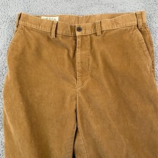 Orvis Pants Mens 36 Tan Khaki Corduroy Flat Front Classic Fit Outdoor Casual