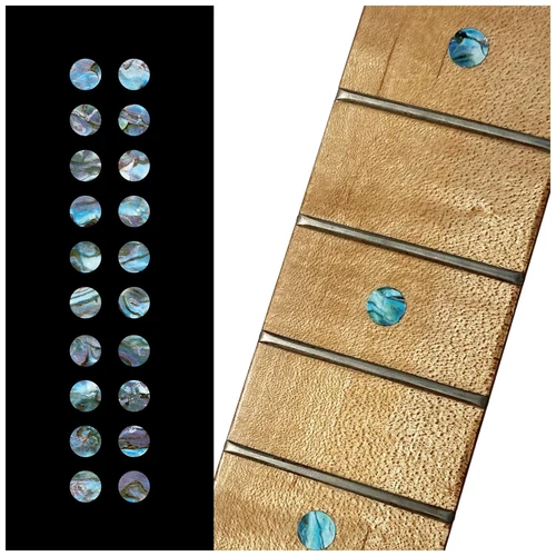 1/4"(6.35mm) Dot Fret Markers - Abalone Blue