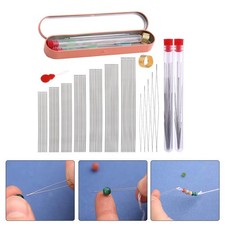 Perlennadel Set, Fingerhut, Langer, Gerader Perlenfaden, Nadeln, Perlenschnur