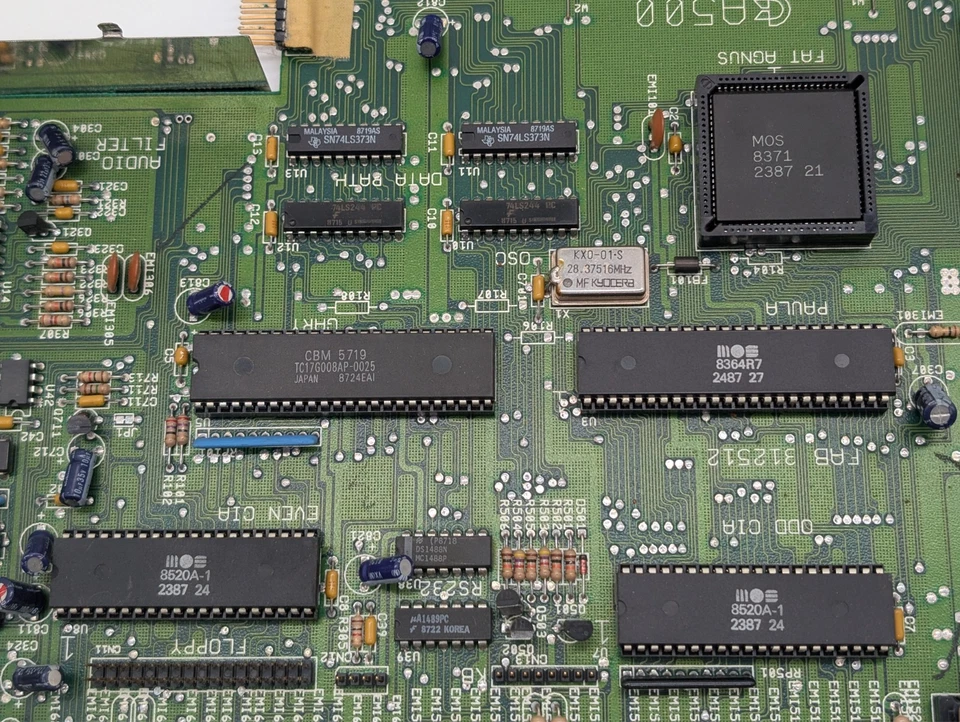 Amiga 500 Mainboard (Rev. 5) Kick 1.2, Bleche -  komplett & 100% OK✔️ - Bild 2 von 4